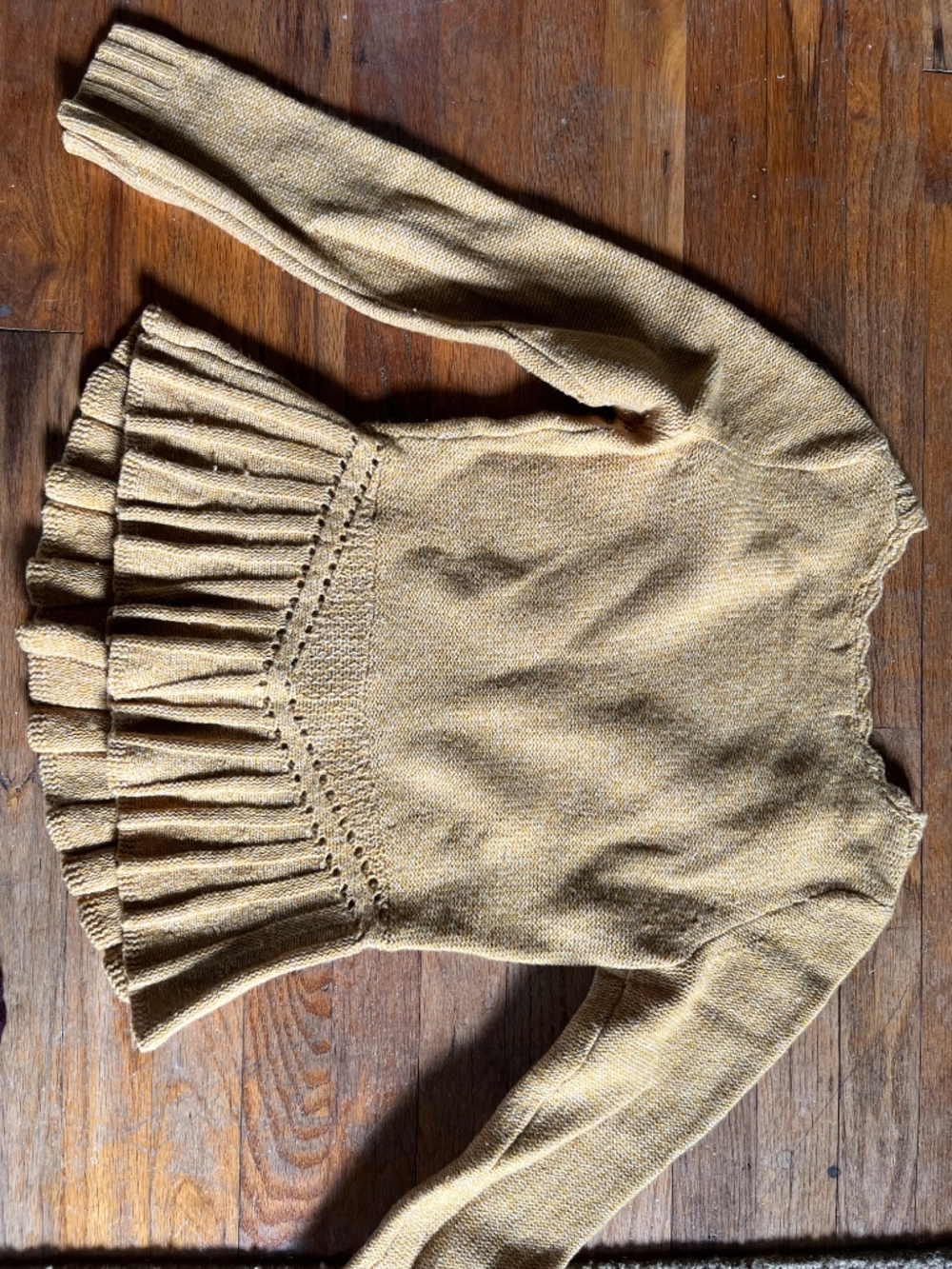 Last Chance! Anthro Sleeping on Snow Peplum Cardigan Sweater - Picture 2 of 3